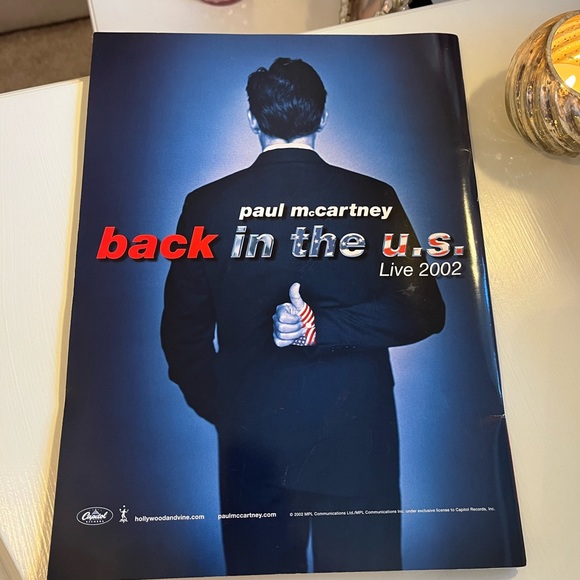 🎸Paul McCartney 2002 “Back in the U.S.” Tour Concert Program/Book - Picture 2 of 15